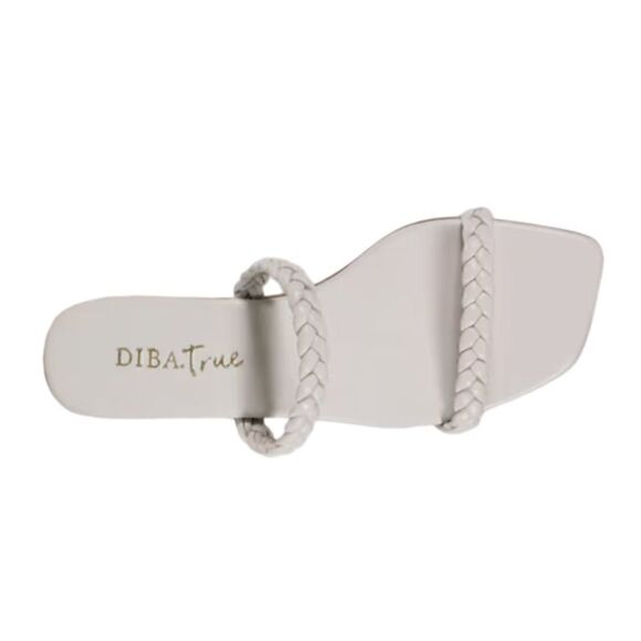 Diba True Jo Vial Leather Braided Sandal in Off White, Size 9. New in Box! - Picture 2 of 16